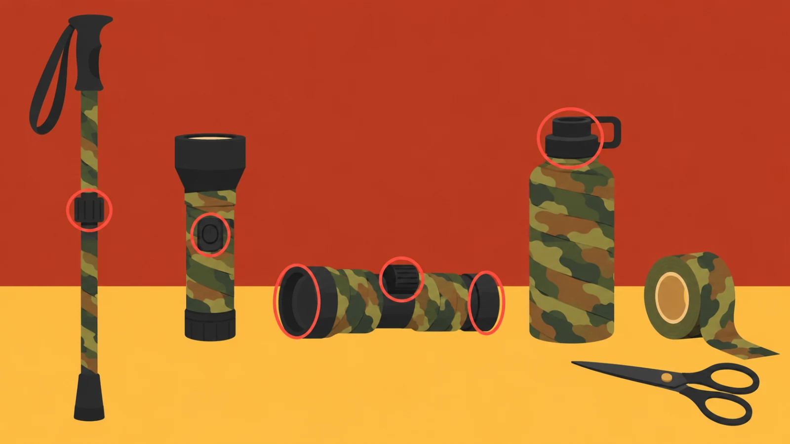 Camoufler sa réplique ou sa carabine au ruban : comment il tient, où le poser, où ne pas le poser