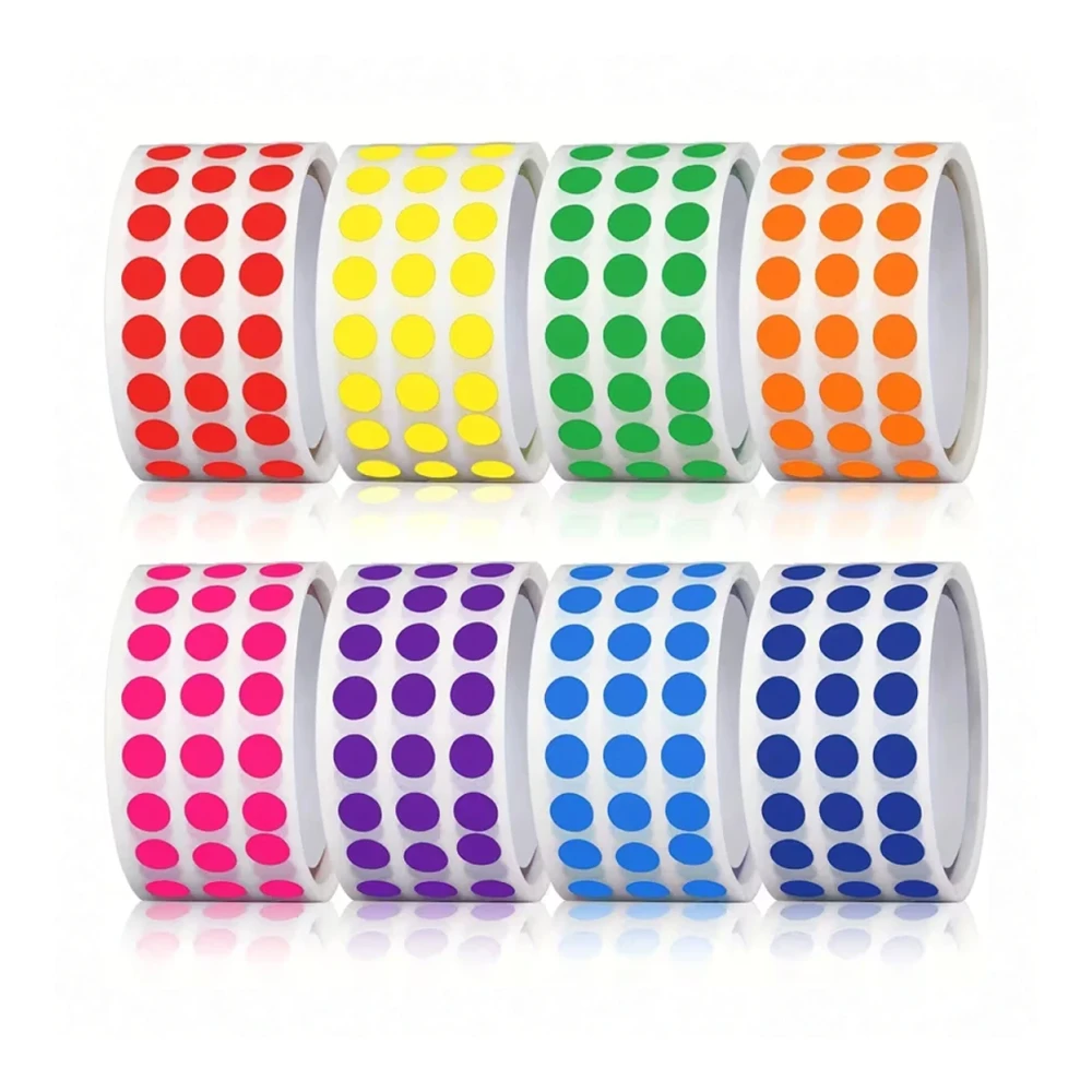 8000 Pastilles Rondes Assorties 6mm