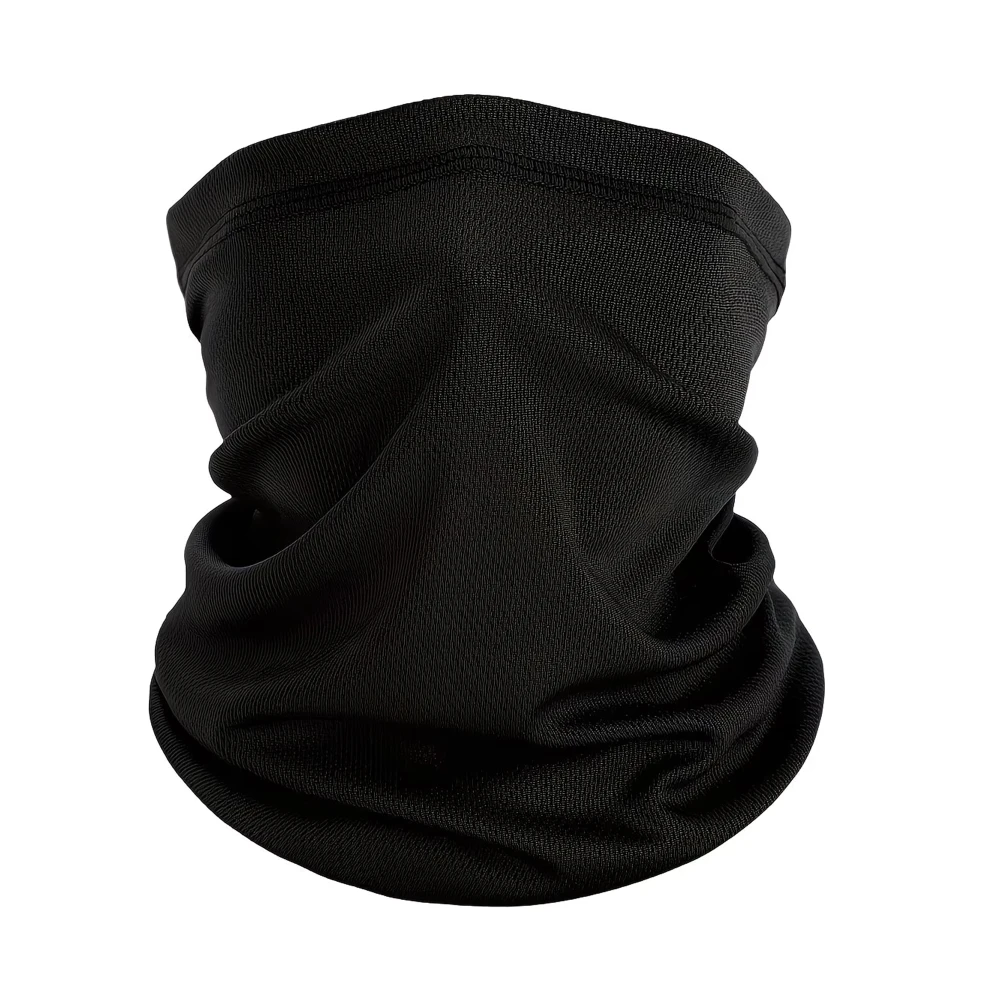 Cache-Cou Camouflage Noir Unisexe Respirant Acrylique