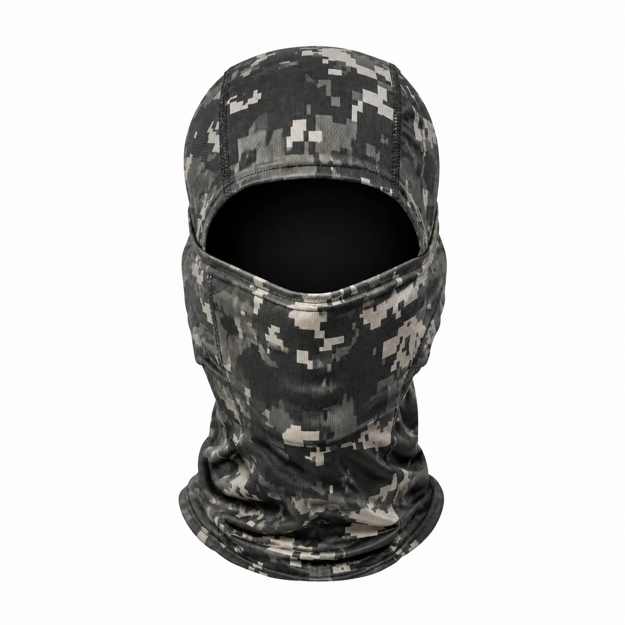 Cagoule Camouflage Digital Gris Vert Respirante Polyester