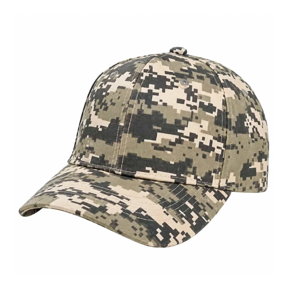 Casquette Baseball Camouflage Numérique Sable