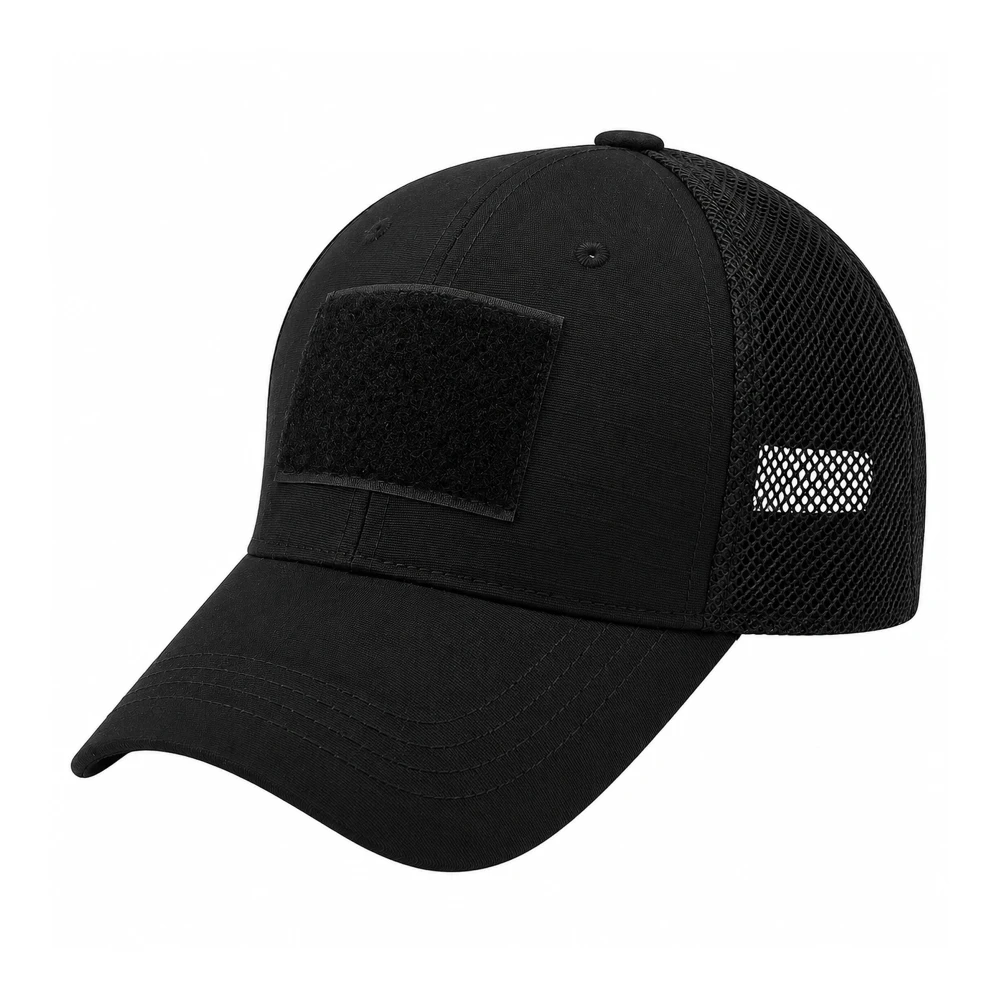 Casquette Sport Noire Unisexe Filet Respirant Outdoor