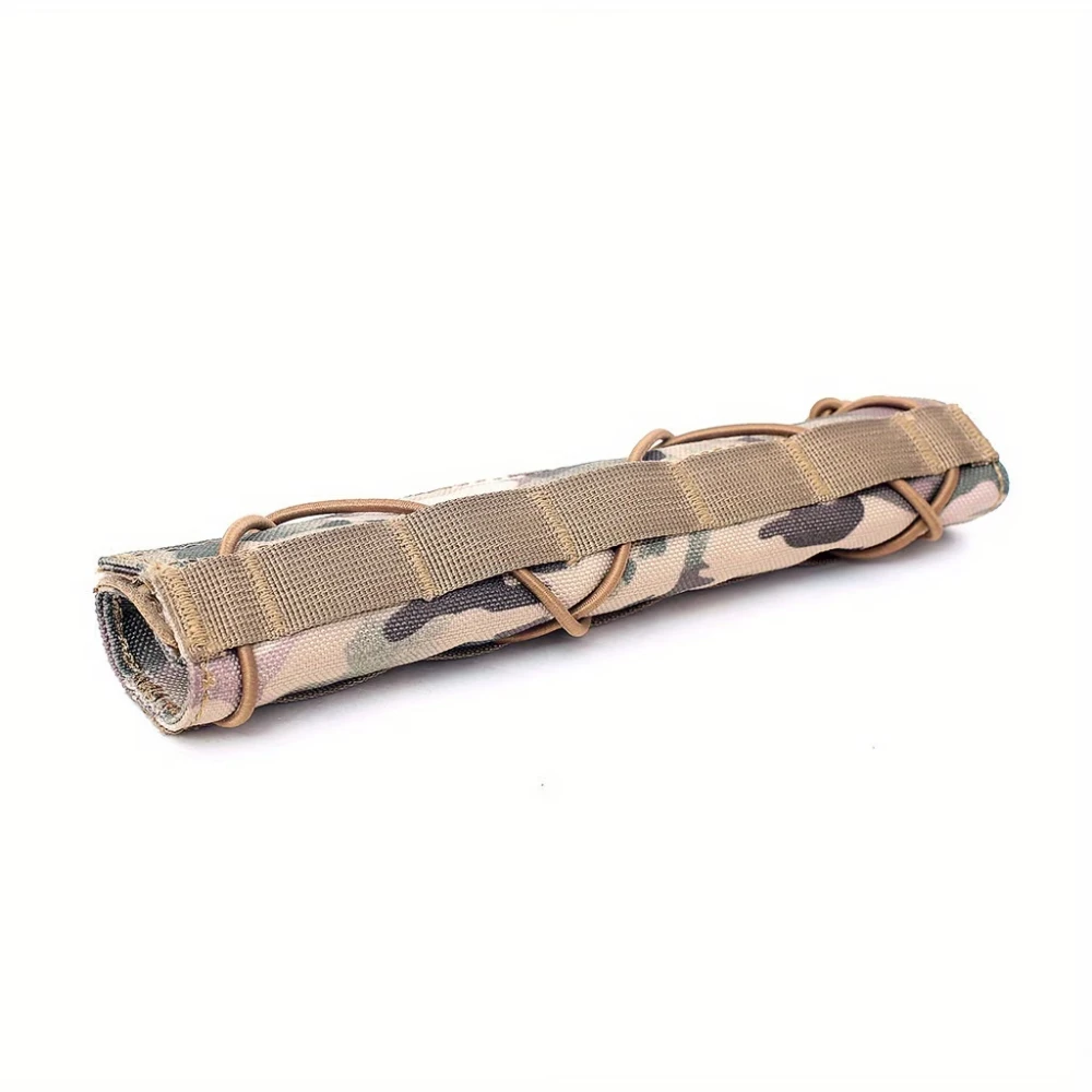 Housse de silencieux camouflage CP en nylon résistant - protection tactique pour modérateur de son