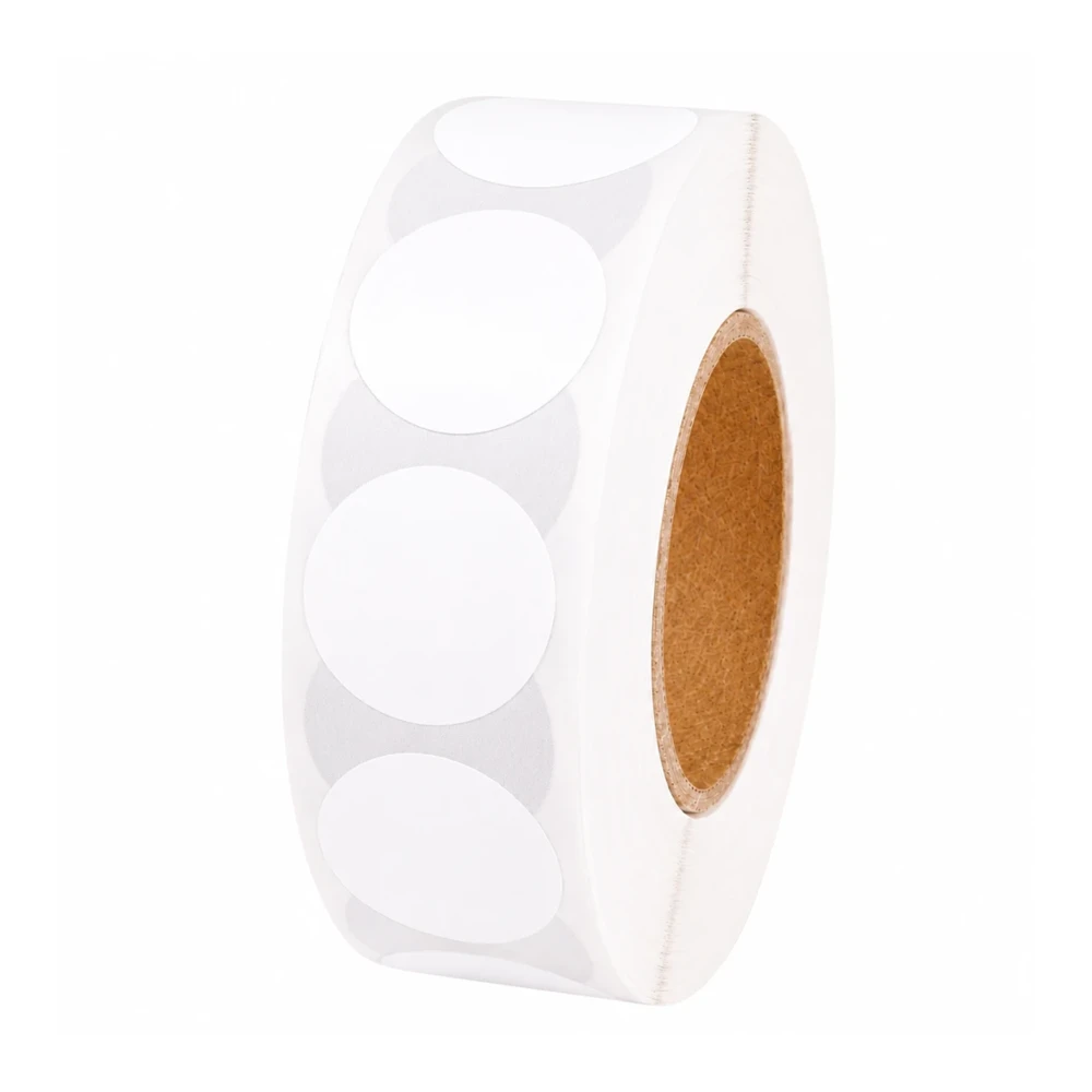 1000 Pastilles Rondes Blanches 19mm