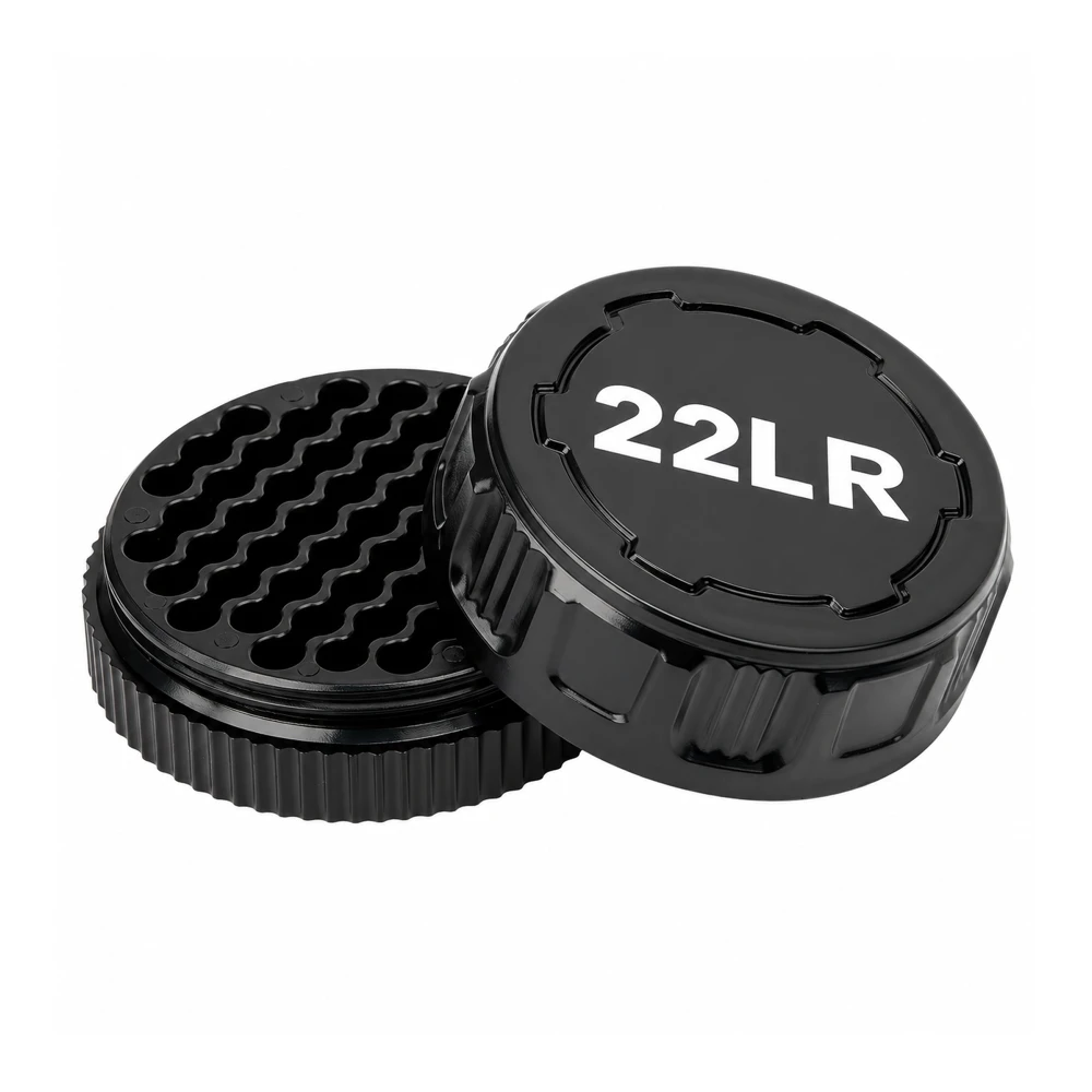 Mini Boîte de Rangement 55 Munitions .22LR Noire