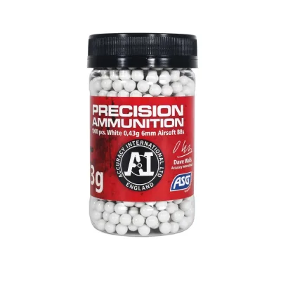 1000 Billes Airsoft Accuracy International 6 mm 0,43 g