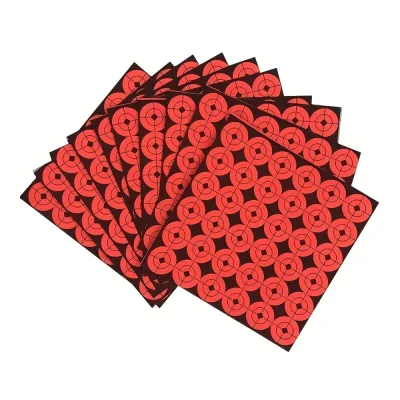 360 Pastilles Rouge et Noir Cibles Bullseye 25 mm