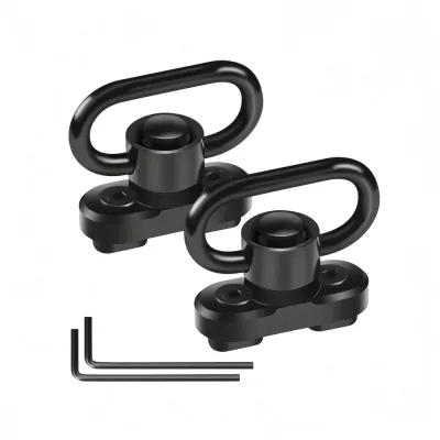 Adaptateur Boucle QD M-Lok Rotatif 360° 1,25" - Lot de 2, Noir