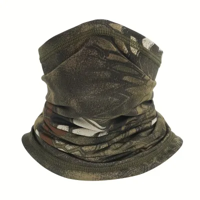Cache-Cou Camouflage Python Vert Unisexe Respirant Polyester