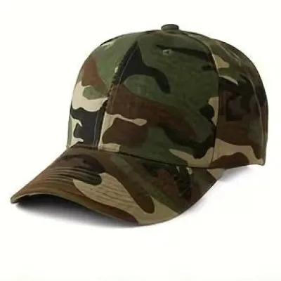 Casquette Baseball Camouflage Forêt Unisexe Sport Outdoor Acrylique