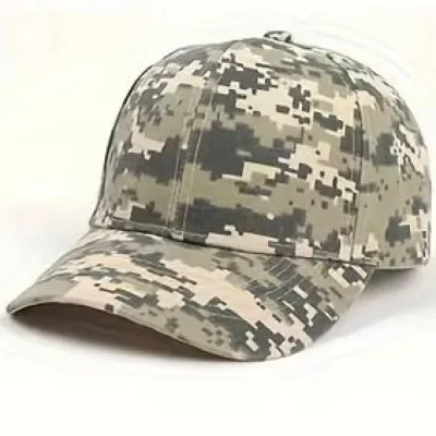 Casquette Baseball Camouflage Numérique Beige Unisexe Sport Outdoor Acrylique