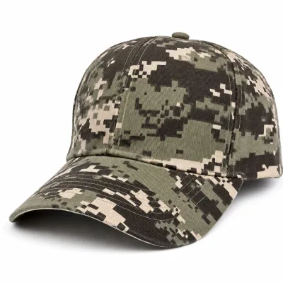 Casquette Baseball Camouflage Numérique Kaki Unisexe Sport Outdoor Acrylique