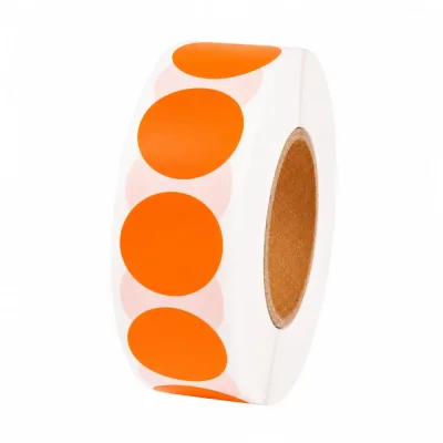1000 Pastilles Rondes Oranges 13mm