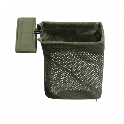Récupérateur de Douilles Sac Filet Sangle Velcro Vert Armée